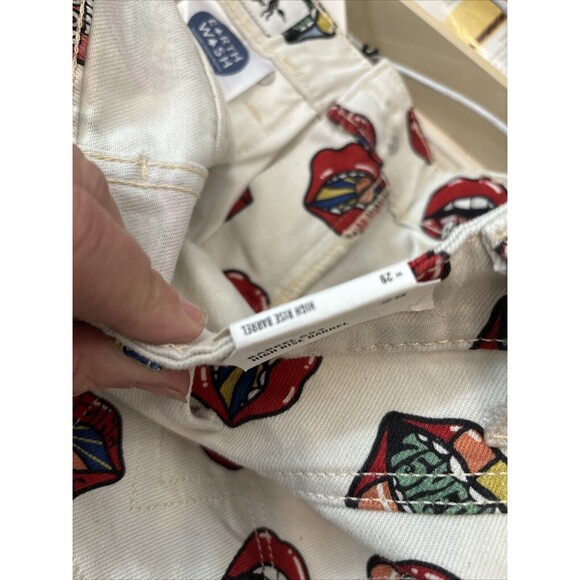 Wrangler Barrel 652 Read My Lips Jeans Women 29x31” New Cotton Zip Pockets Logo - Picture 11 of 16